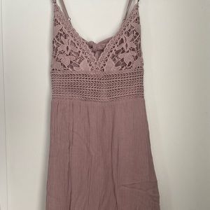 Ocean Drive mauve dress with open back